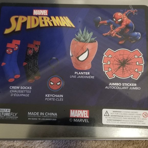 Marvel Spider-man Vintage Style Lunchbox Collector Gift Set - Picture 4 of 5